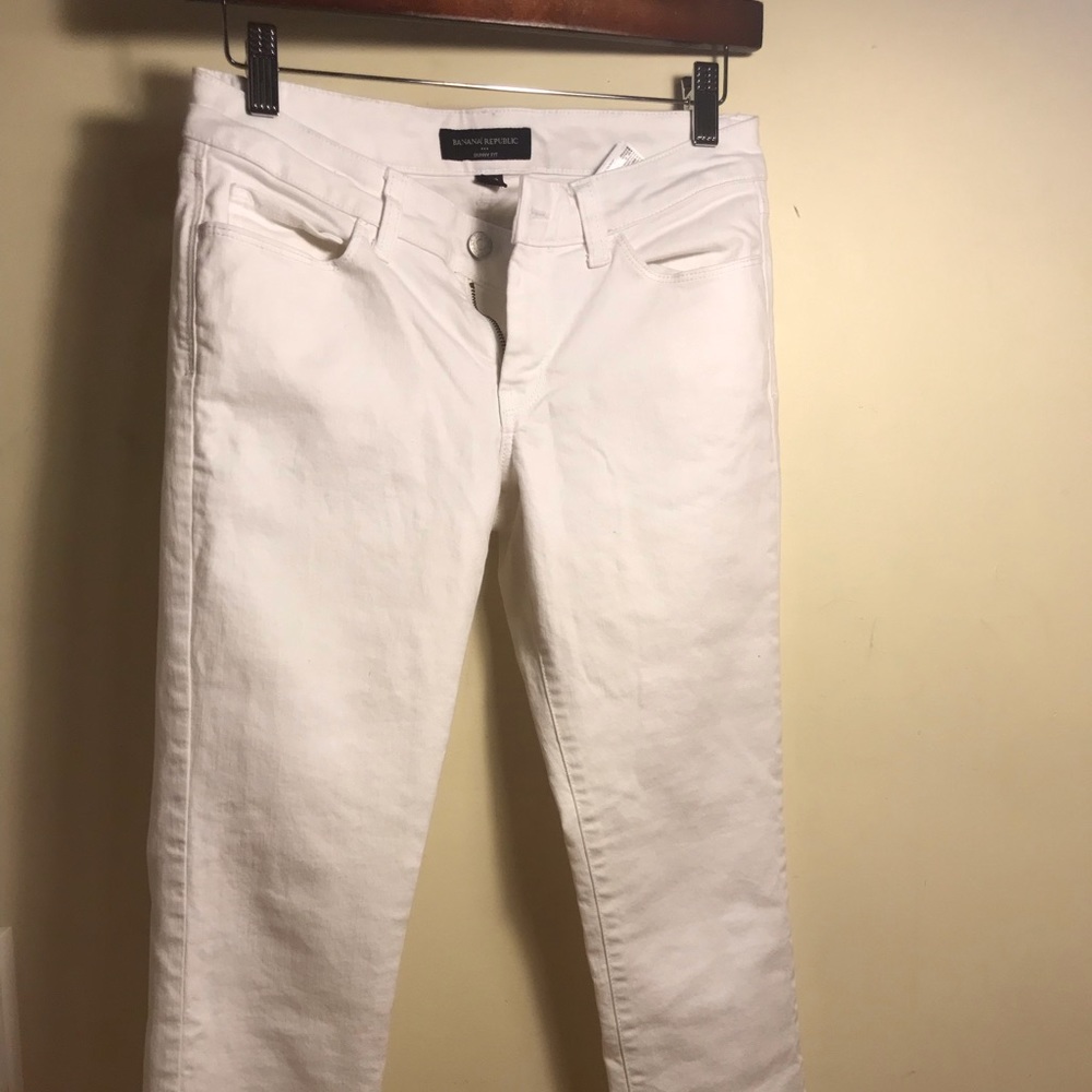 Banana Republic White Jeans